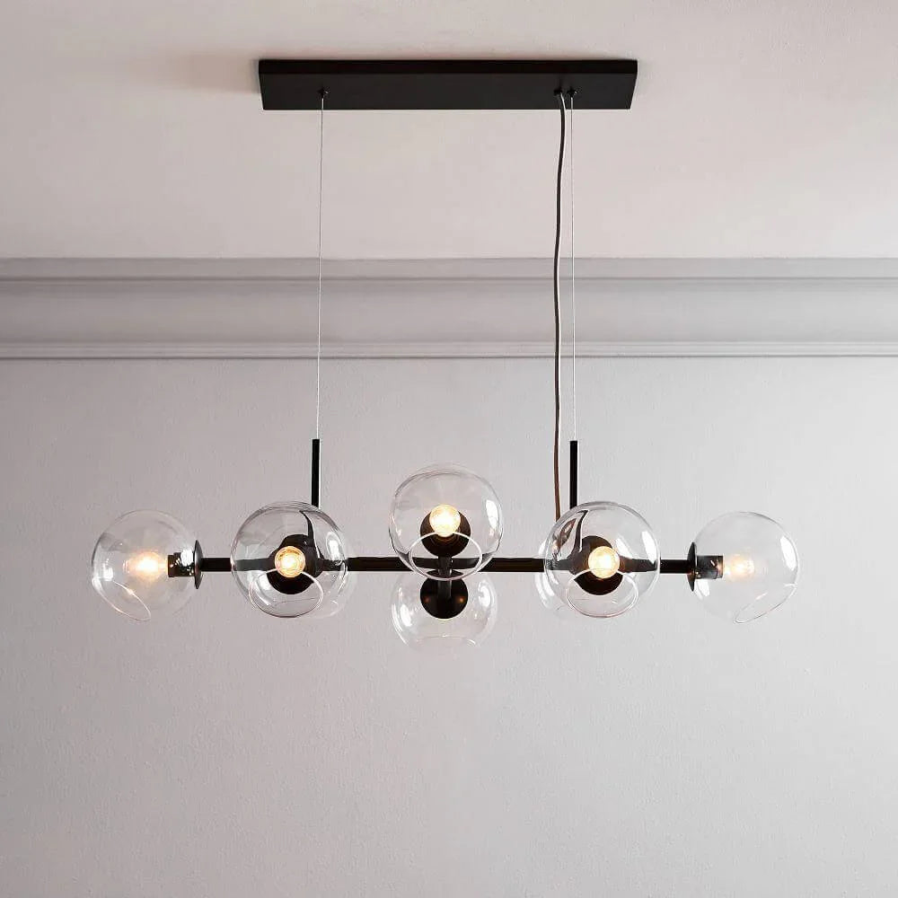 Metavaya Chandelier Staggered Glass Chandelier Staggered Glass Chandelier Sale