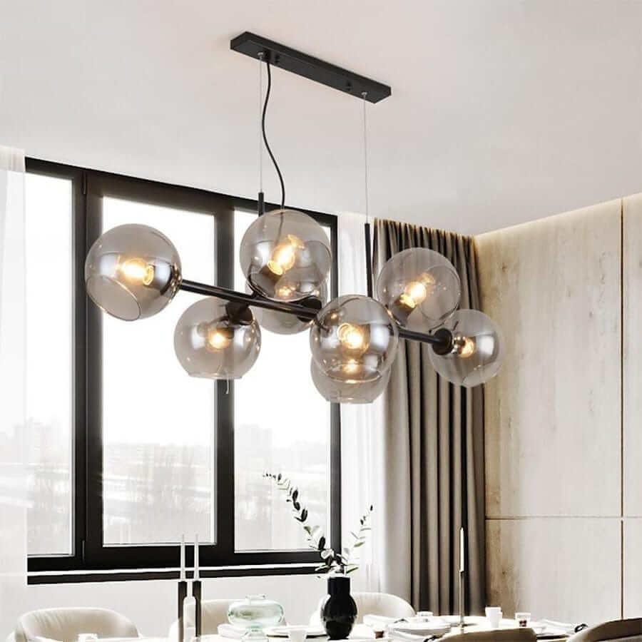 Metavaya Chandelier Staggered Glass Chandelier Staggered Glass Chandelier Sale