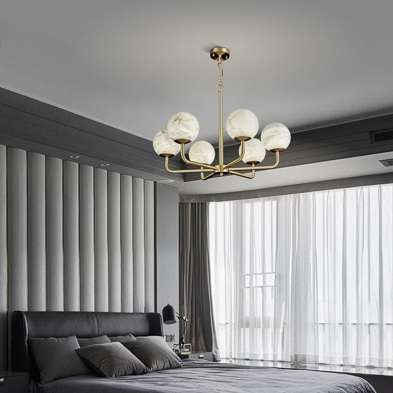 Metavaya Chandelier 6heads Size: ∅ 28.3″ x H 19.6″ / Dia72cm x H 50cm / Brass Maytoni Erich Chandelier 6938617789398 M2023100902-1