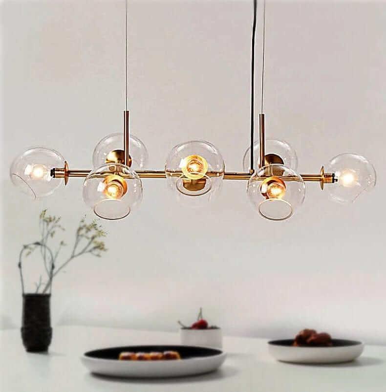 Metavaya Chandelier Staggered Glass Chandelier Staggered Glass Chandelier Sale