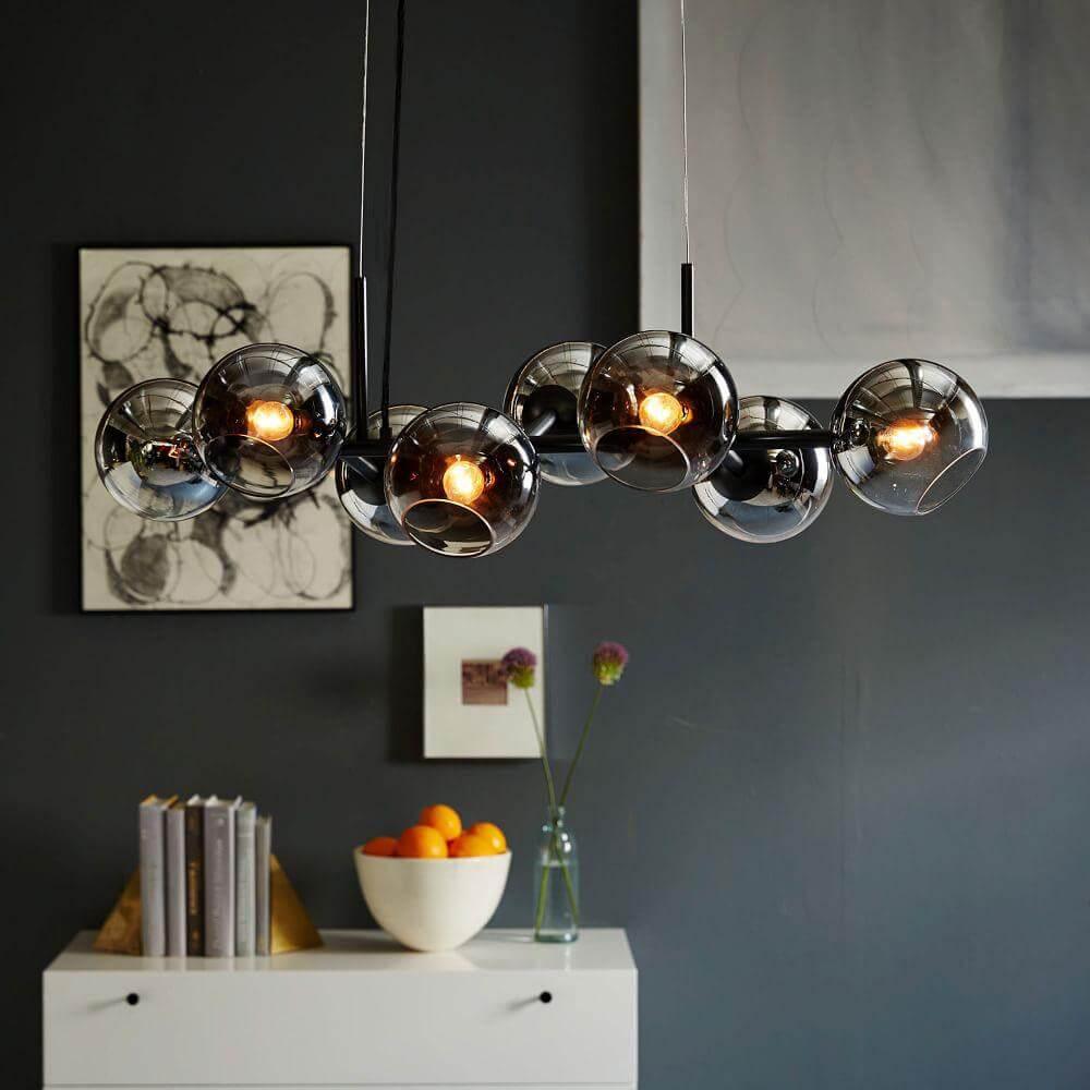 Metavaya Chandelier Staggered Glass Chandelier Staggered Glass Chandelier Sale