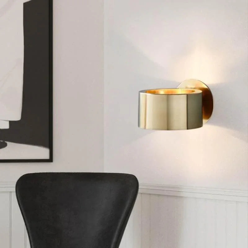 Metavaya Wall lamp Brass Drum Wall Lamp Bronze Drum Wall Lamp | Discount Sale