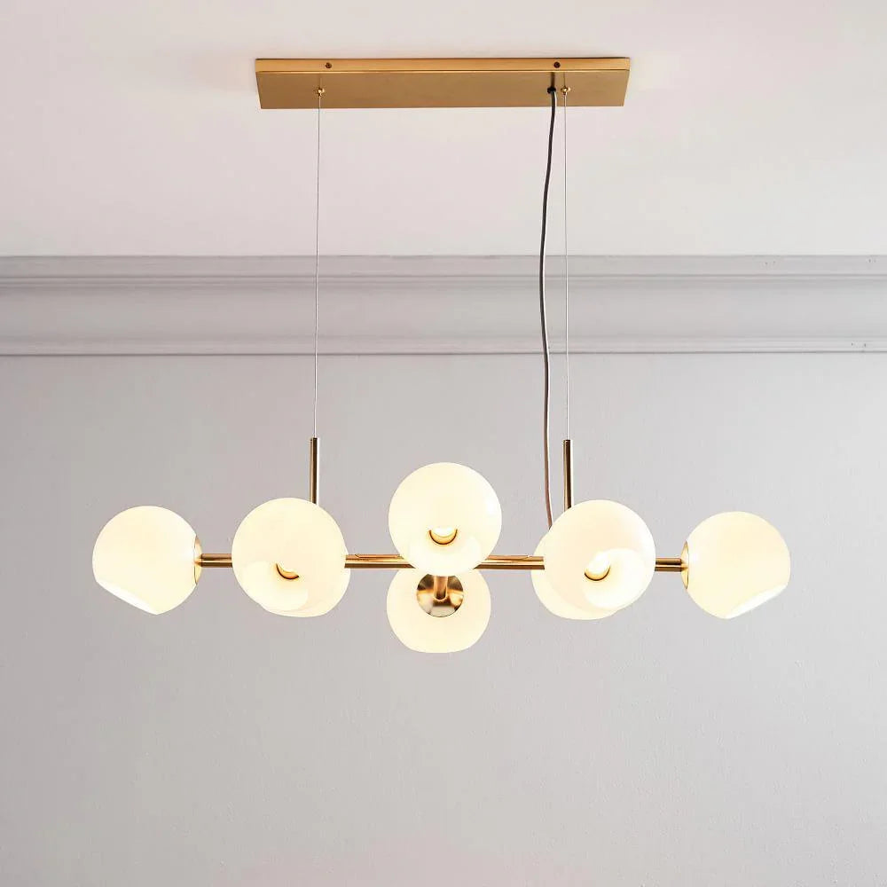 Metavaya Chandelier Staggered Glass Chandelier Staggered Glass Chandelier Sale
