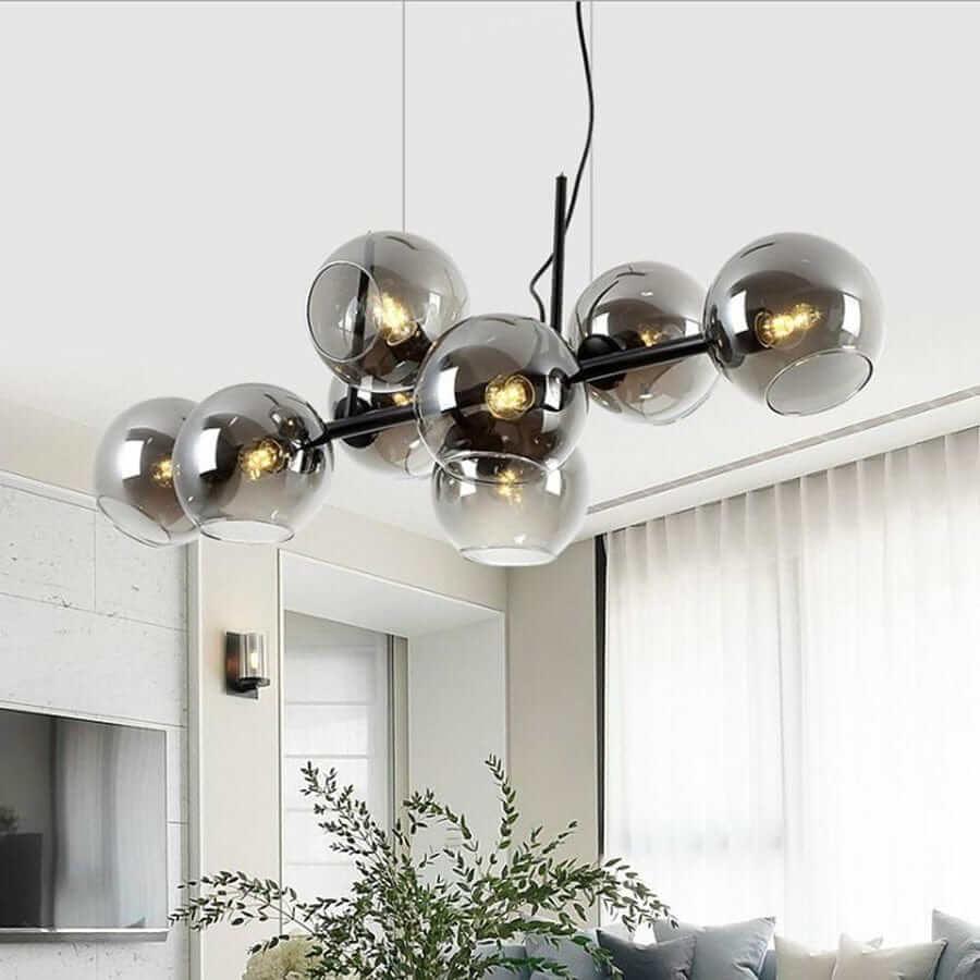 Metavaya Chandelier Staggered Glass Chandelier Staggered Glass Chandelier Sale