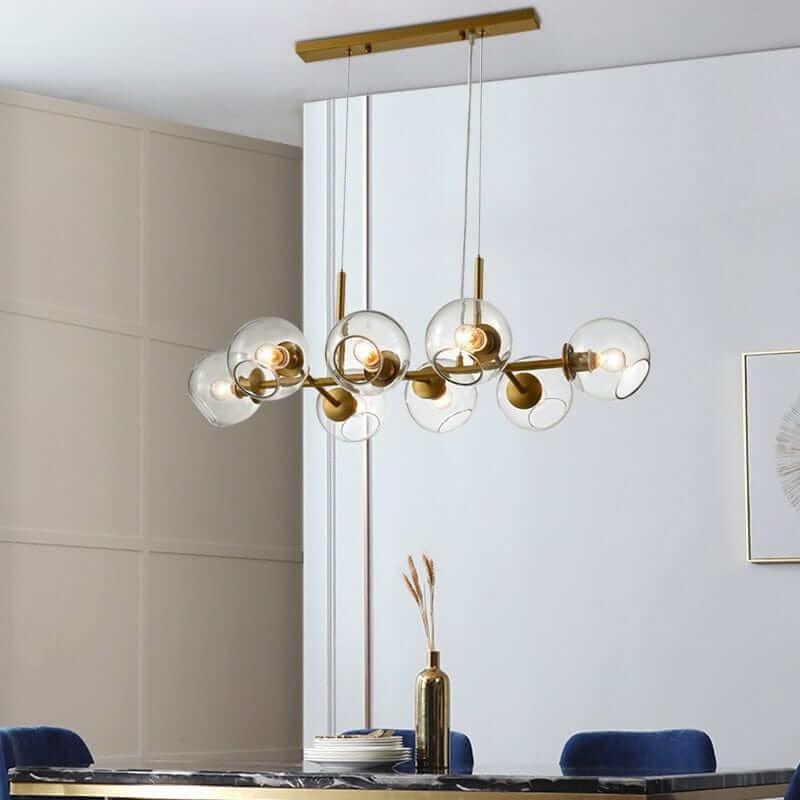 Metavaya Chandelier Staggered Glass Chandelier Staggered Glass Chandelier Sale