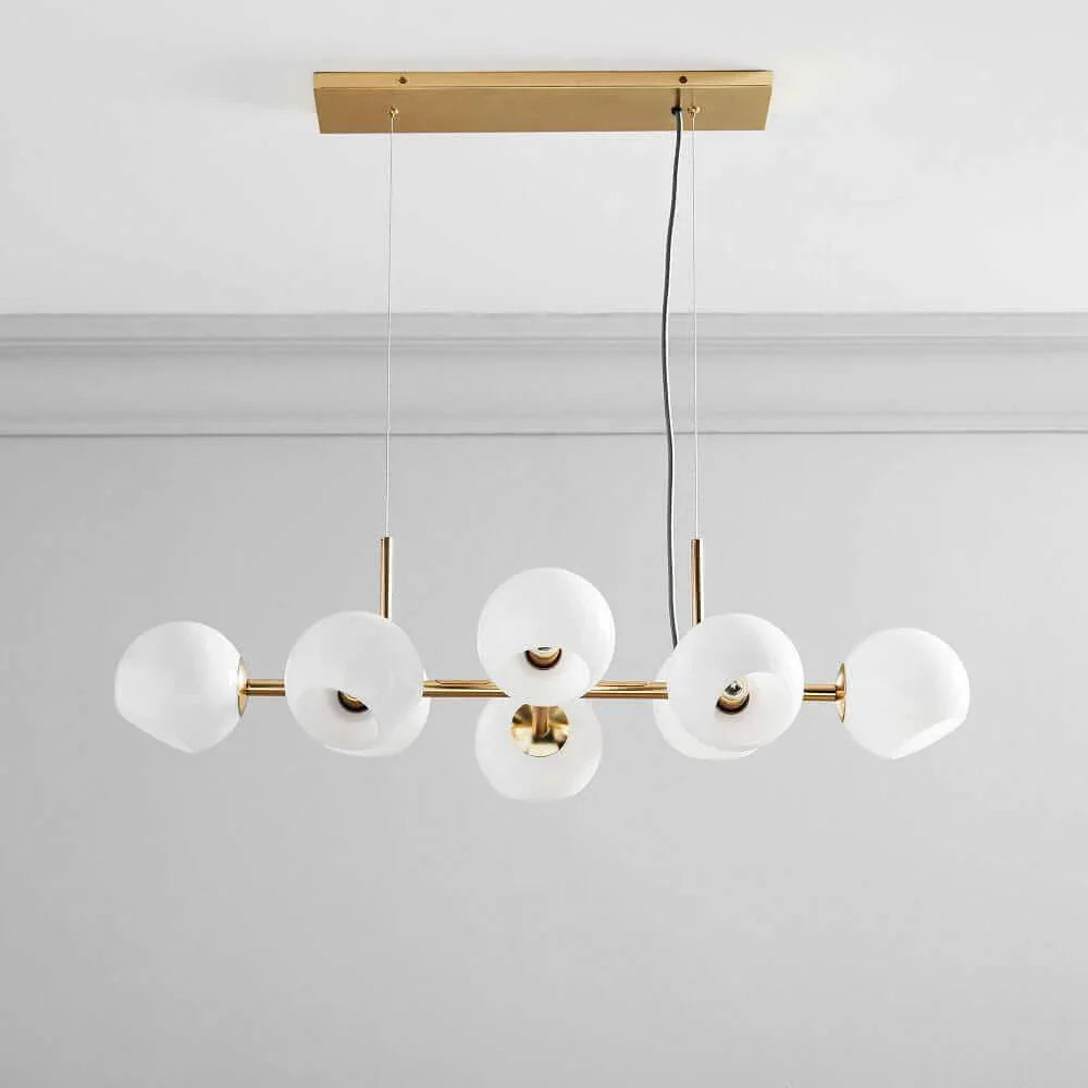 Metavaya Chandelier Staggered Glass Chandelier Staggered Glass Chandelier Sale