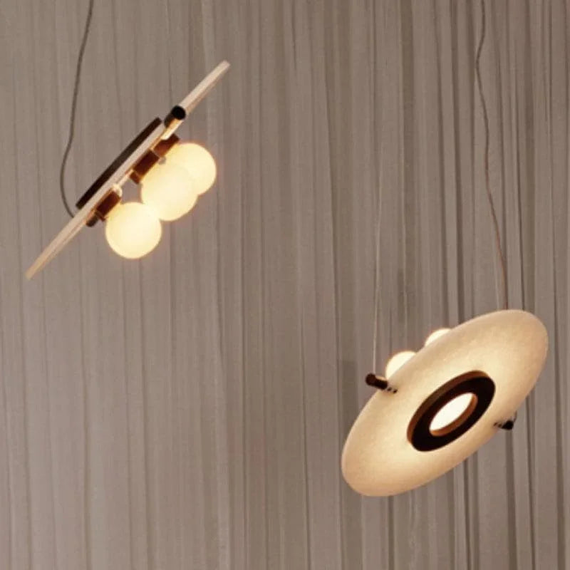 Metavaya Pendant Lamp Dia 51cm × H 150cm / ∅ 20″ × H 59" / Black + White Magma Pendant Lamp 6938617814755 M2023111405-1