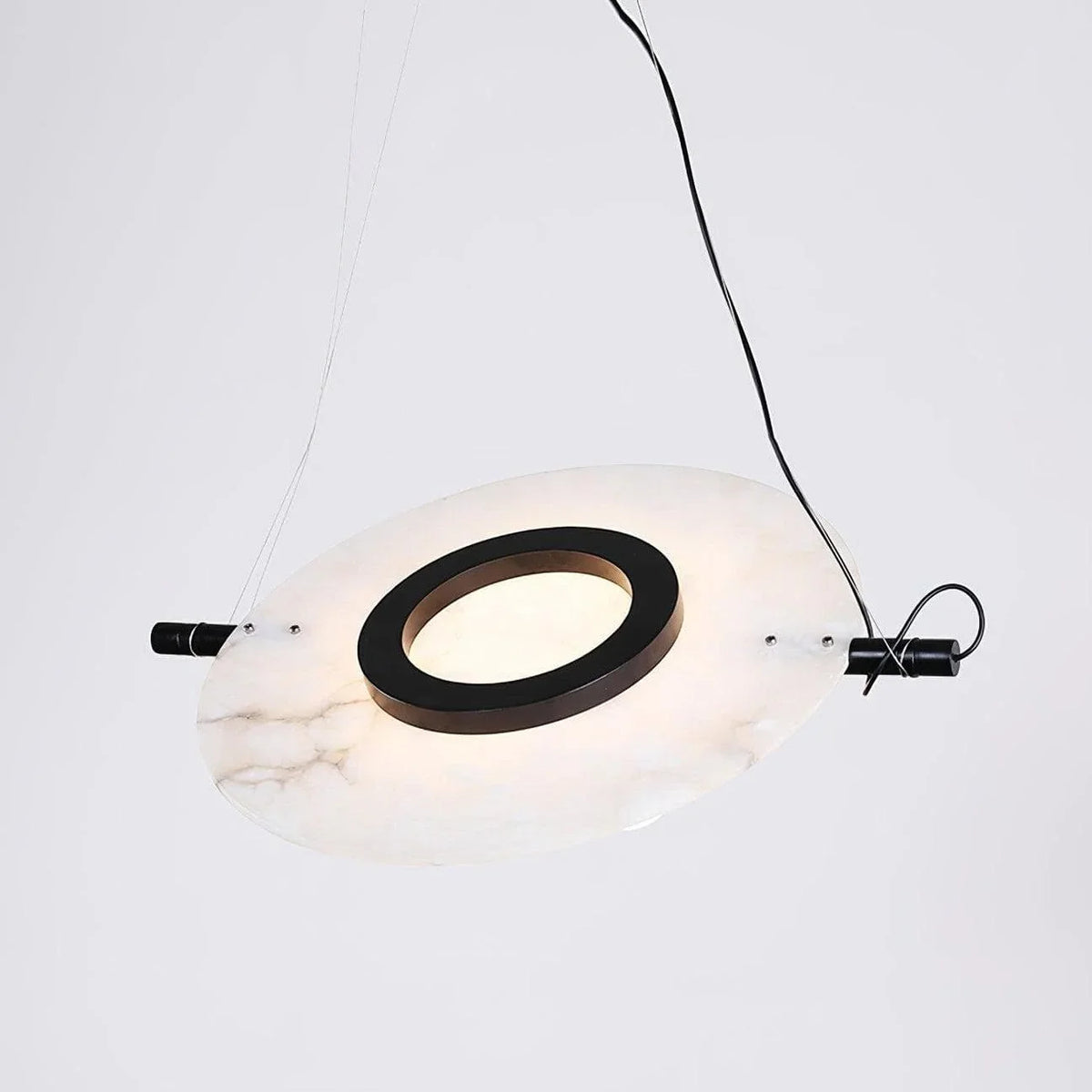 Metavaya Pendant Lamp Dia 51cm × H 150cm / ∅ 20″ × H 59" / Black + White Magma Pendant Lamp 6938617814755 M2023111405-1