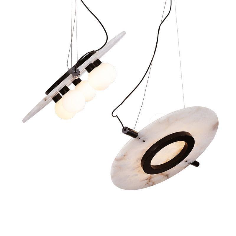 Metavaya Pendant Lamp Dia 51cm × H 150cm / ∅ 20″ × H 59" / Black + White Magma Pendant Lamp 6938617814755 M2023111405-1
