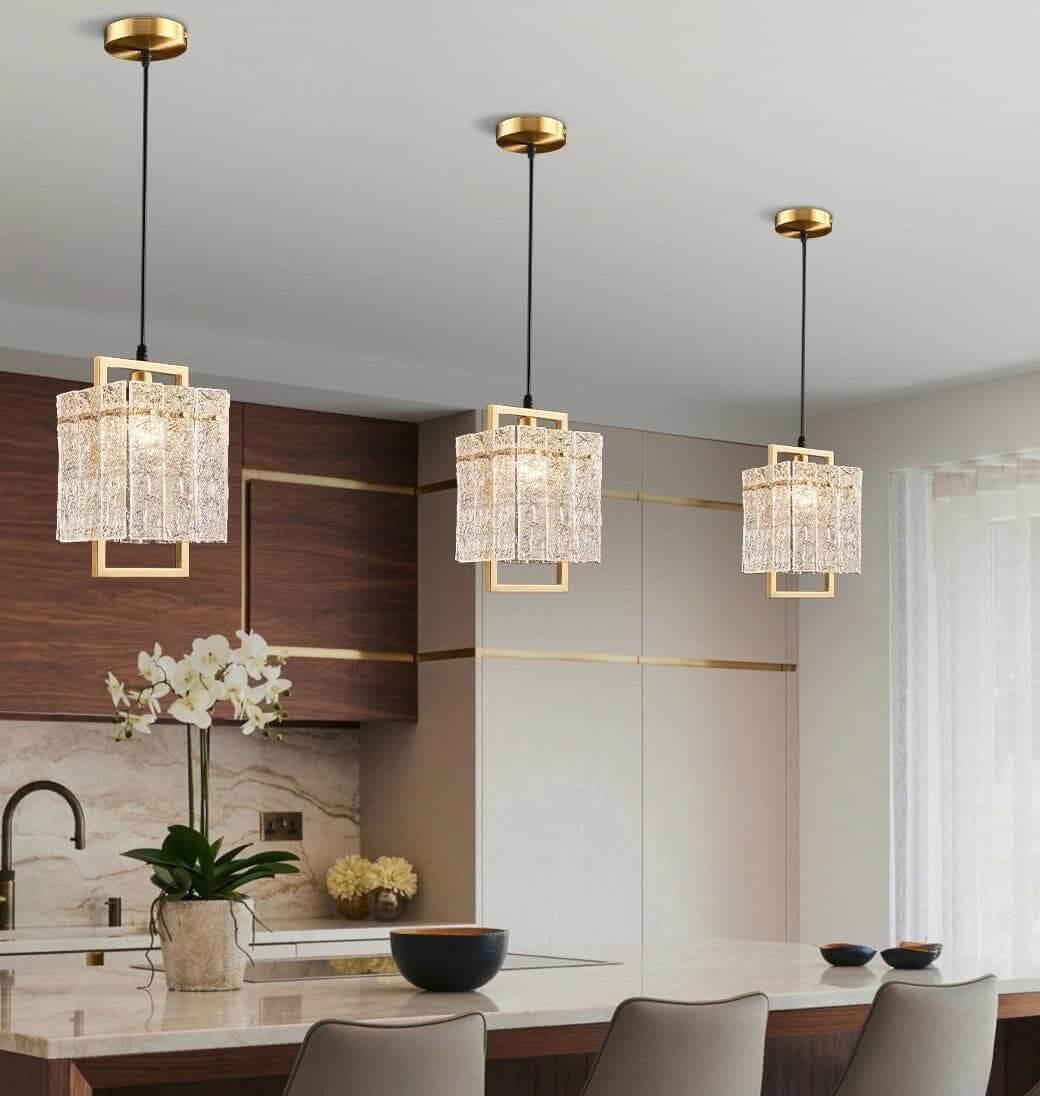 Metavaya Wall lamp Dia 20cm x H 180cm / L 7.9″ x H 70.9″ / Gold Modern Luxury Copper Pendant Light 6938617781248 M2023081501-1