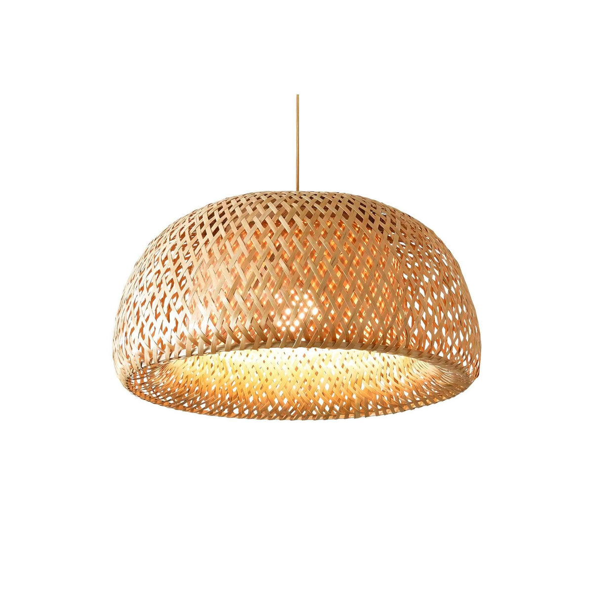 Metavaya Pendant lamp Dia 38cm / ∅ 15″ / Beige Oriental Bamboo Pendant Lampp 6938617786267 M2023092002-2