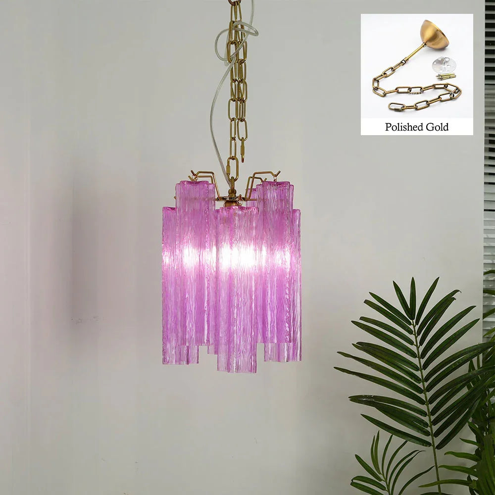 Vintage Amethyst Glass Chandelier - view 15 | Metavaya
