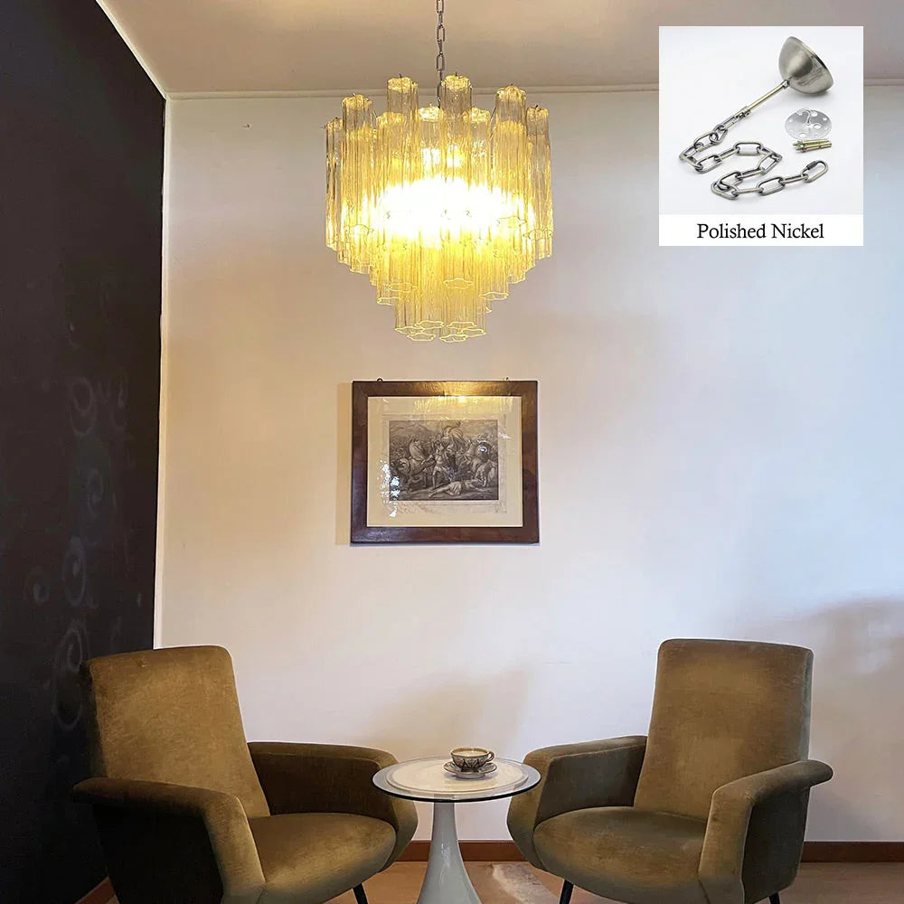 Fantastic Amber Tubes Chandelier - view 30 | Metavaya