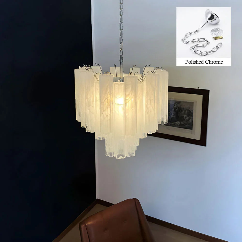 White Tubes Chandelier - view 22 | Metavaya