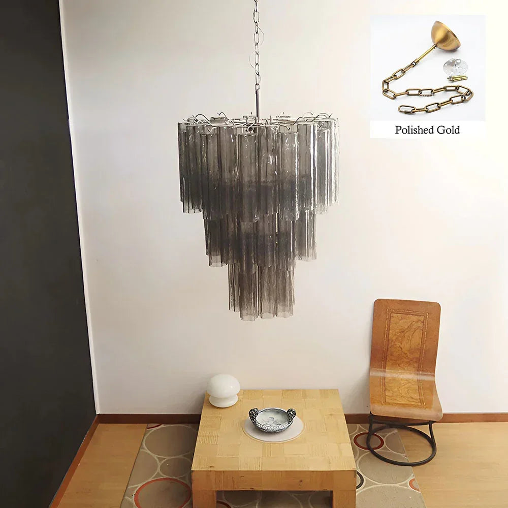Elegant Smoke Tube Chandelier - view 17 | Metavaya