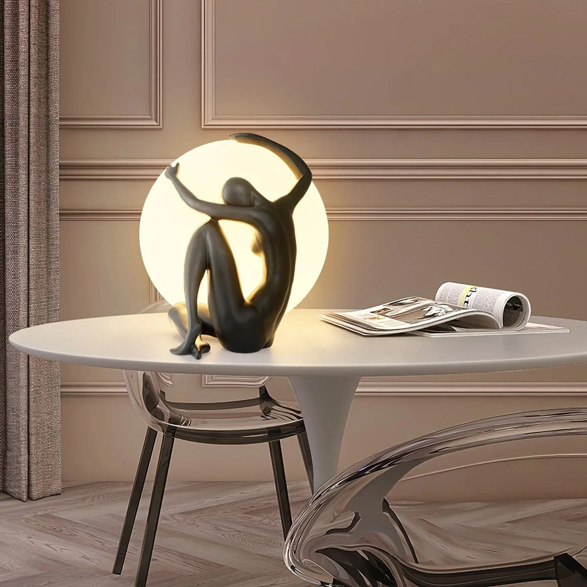 Metavaya Table lamp Statue Deco Table Lamp - A Statue Deco Table Lamp - A Sale