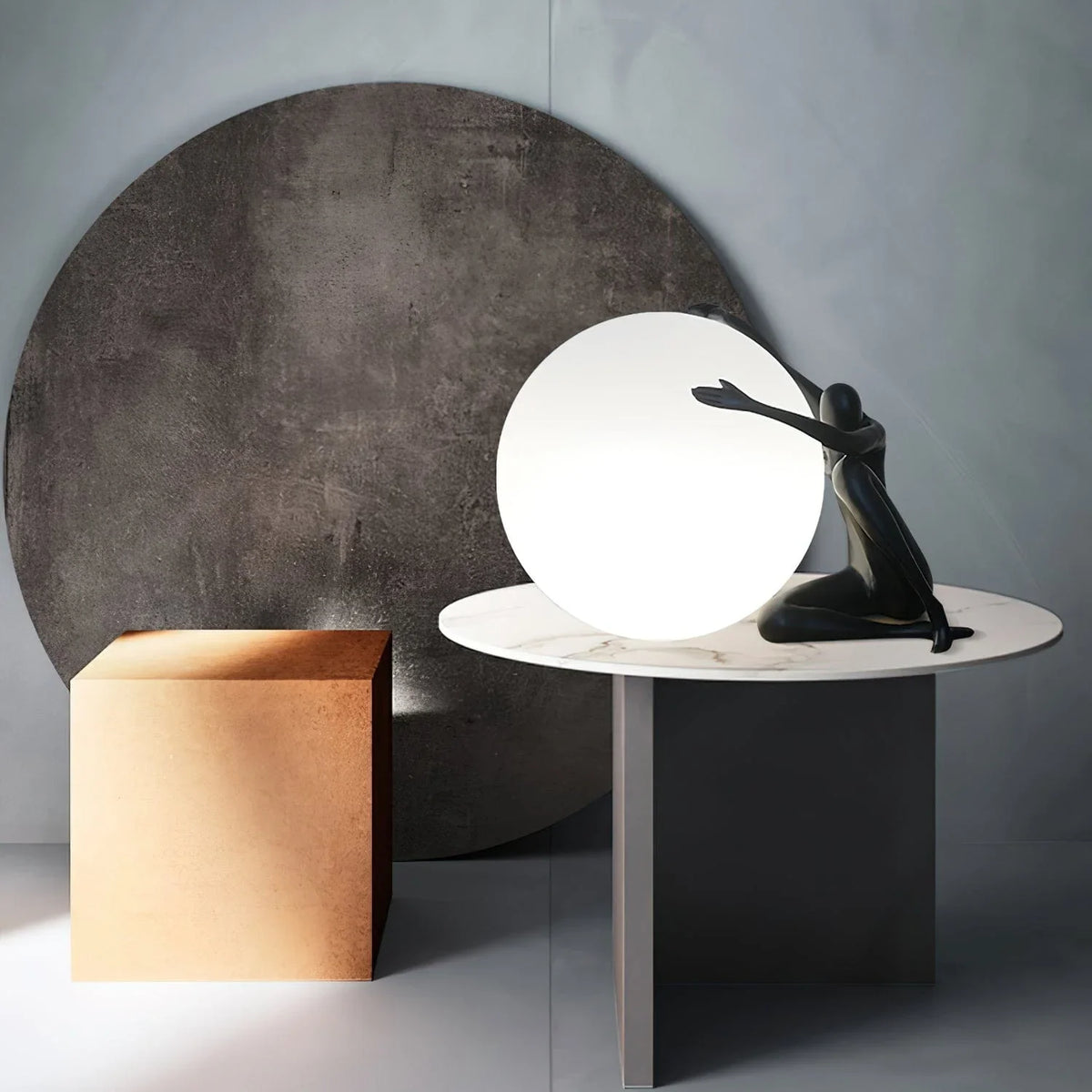 Metavaya Table lamp Statue Deco Table Lamp - A Statue Deco Table Lamp - A Sale
