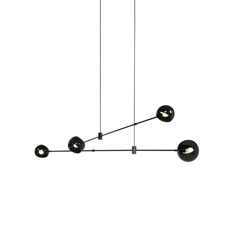Metavaya Chandelier 4 heads 100cm x H 100cm / L 39.4″ x H 39.4″ / Black Acaba Chandelier 6938617802400 M2023102101-2