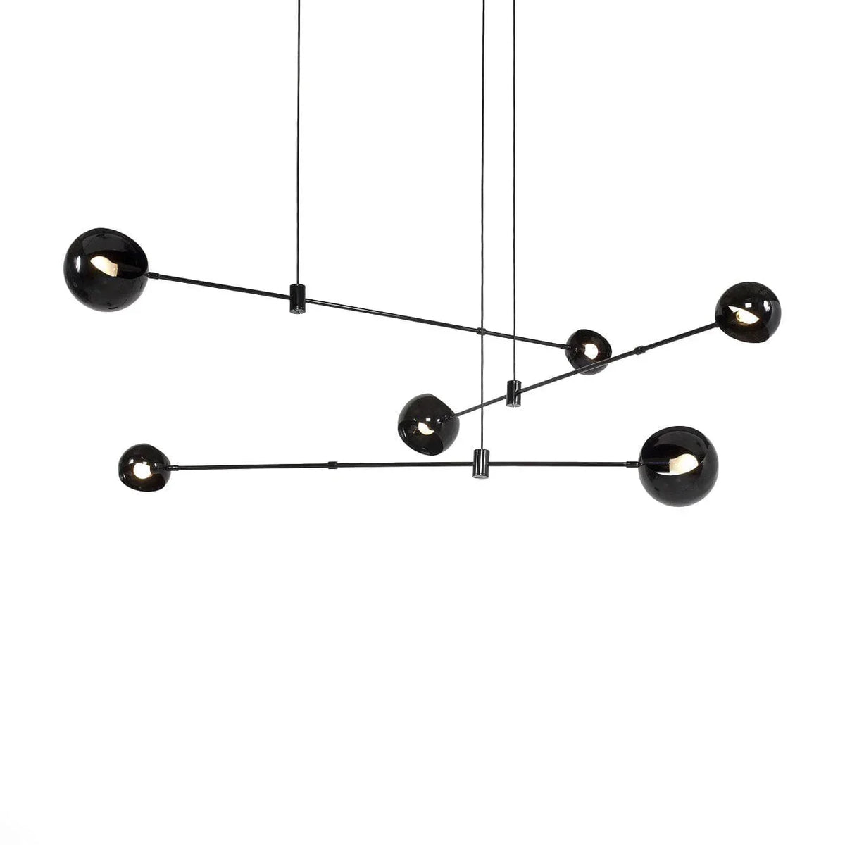 Metavaya Chandelier 6 heads 100cm x H 100cm / L 39.4″ x H 39.4″ / Black Acaba Chandelier 6938617802417 M2023102101-3