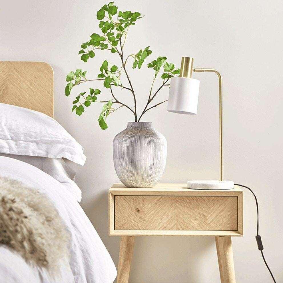 Metavaya Table lamp Dia 27cm x H 55cm / Gold + White / US plug Addison Table Lamp 623367482861 T-202112130006-5 Addison Table Lamp for Sale Online