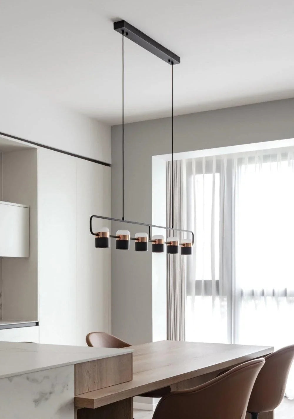 Metavaya Pendant light Adjustable Glass Pendant Light