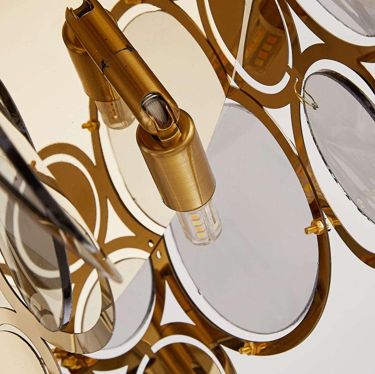Metavaya Chandelier Adrianna Glass Round Chandelier