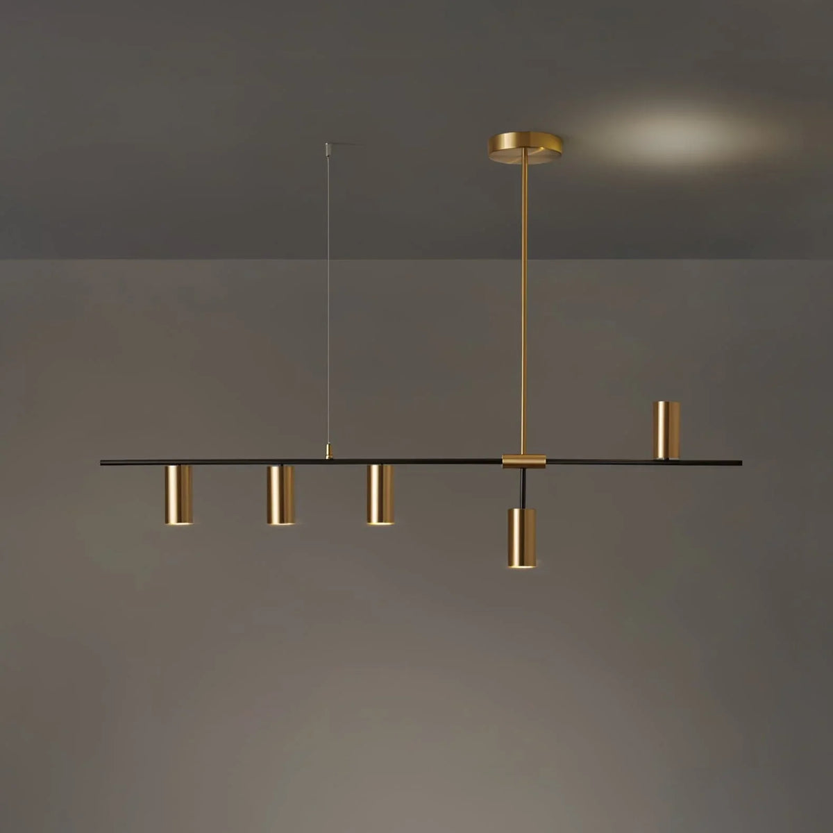 Metavaya Pendant light 5 Lights L 120cm x H 75cm / L 47.2″ x H 29.5″ / Brass+Black Afferre Pendant Light 6938617802998 M2023102301-4