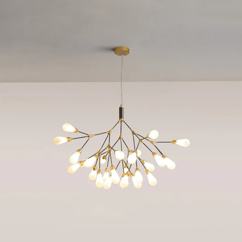 Metavaya Chandelier 27 heads ∅ 39.3″ x H 29.9″ / Dia 100cm x H 76cm / Gold & Black / White Aiwen Chandelier 662668836485 M20231211804-16 Aiwen Chandelier | Special Sale