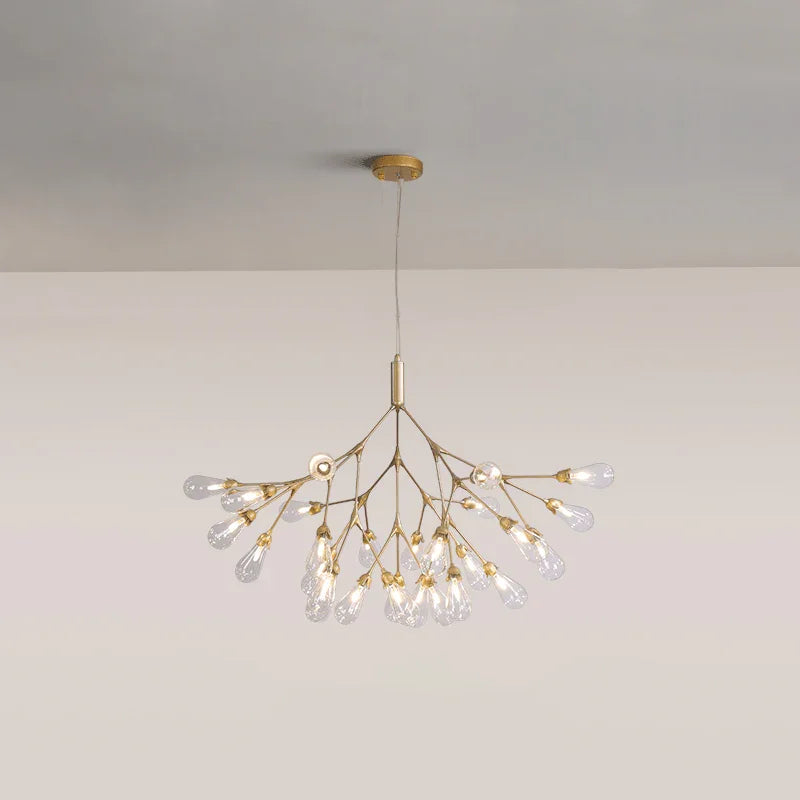 Metavaya Chandelier 27 heads ∅ 39.3″ x H 29.9″ / Dia 100cm x H 76cm / Gold / Clear Aiwen Chandelier 662668836461 M20231211804-14 Aiwen Chandelier | Special Sale