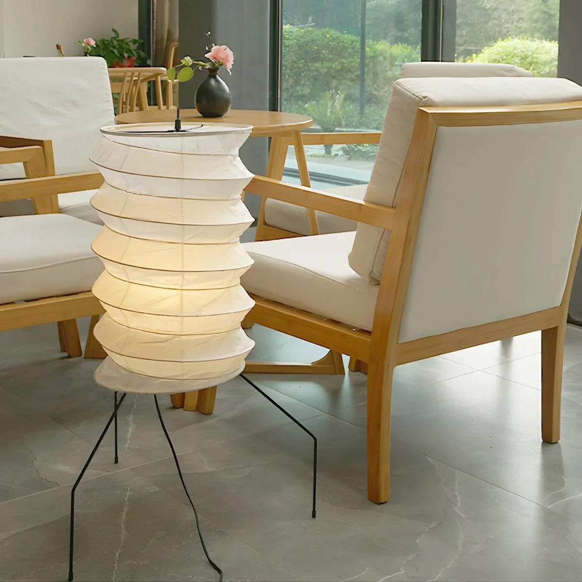 Washi Paper Paper UF2-31N Table Lamp - view 2 | Metavaya