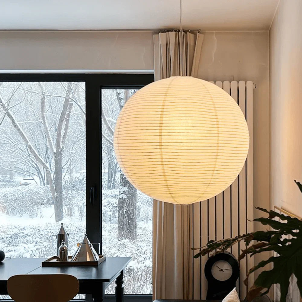 Washi Paper Sphere 120A Pendant Light - view 10 | Metavaya
