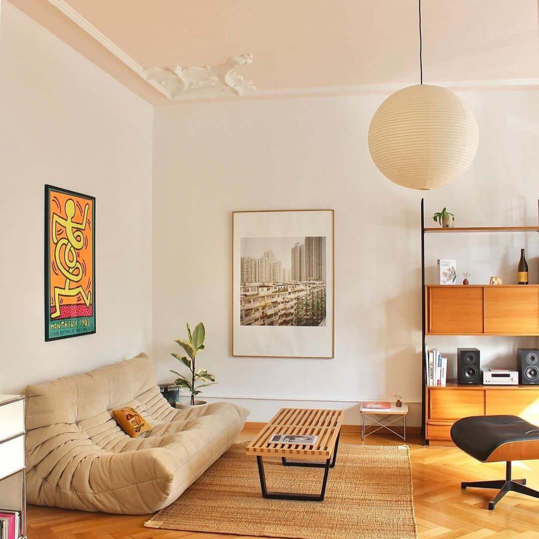 Washi Paper Sphere 120A Pendant Light - view 6 | Metavaya