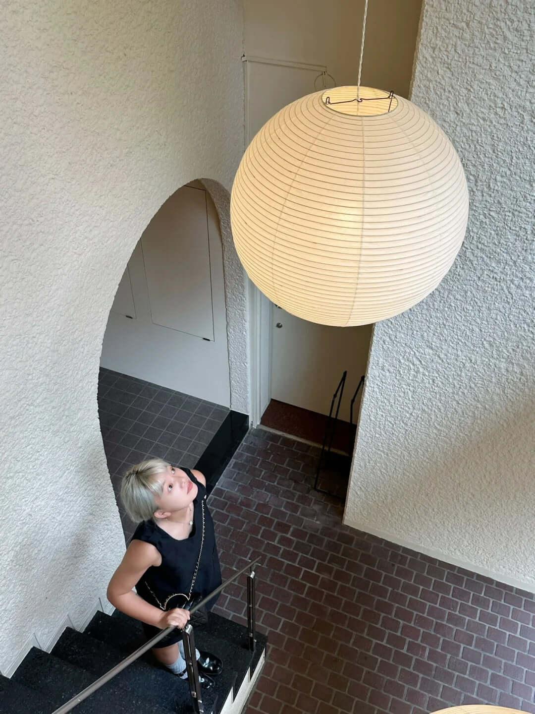 Washi Paper Sphere 120A Pendant Light - view 13 | Metavaya
