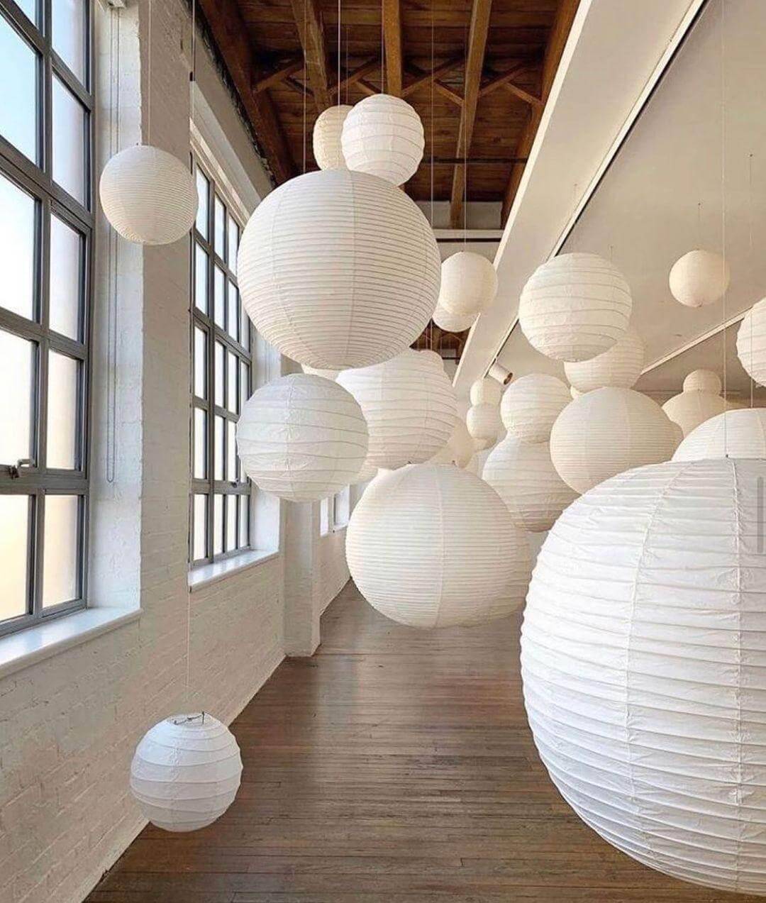 Washi Paper Sphere 120A Pendant Light - view 29 | Metavaya