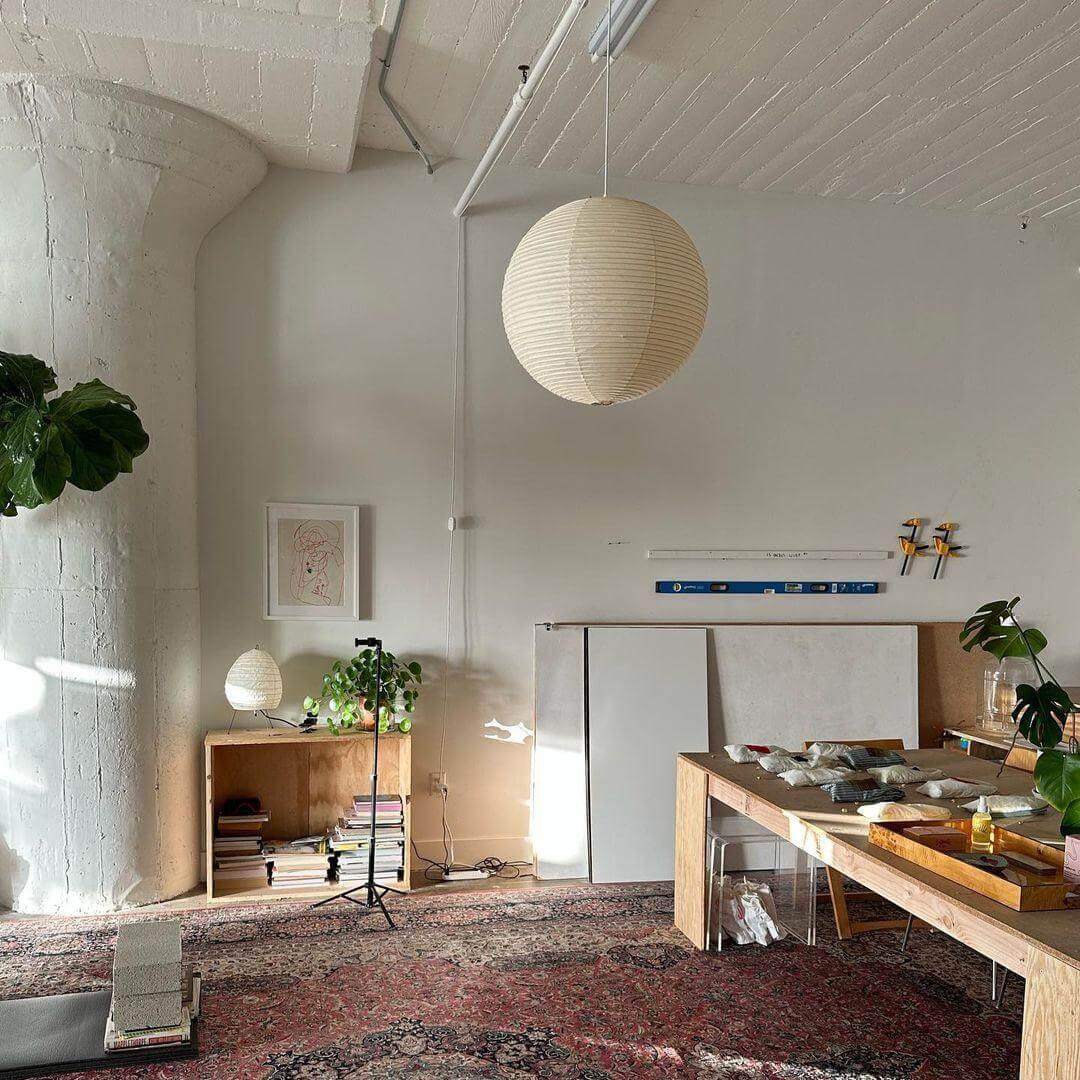 Washi Paper Sphere 120A Pendant Light - view 8 | Metavaya