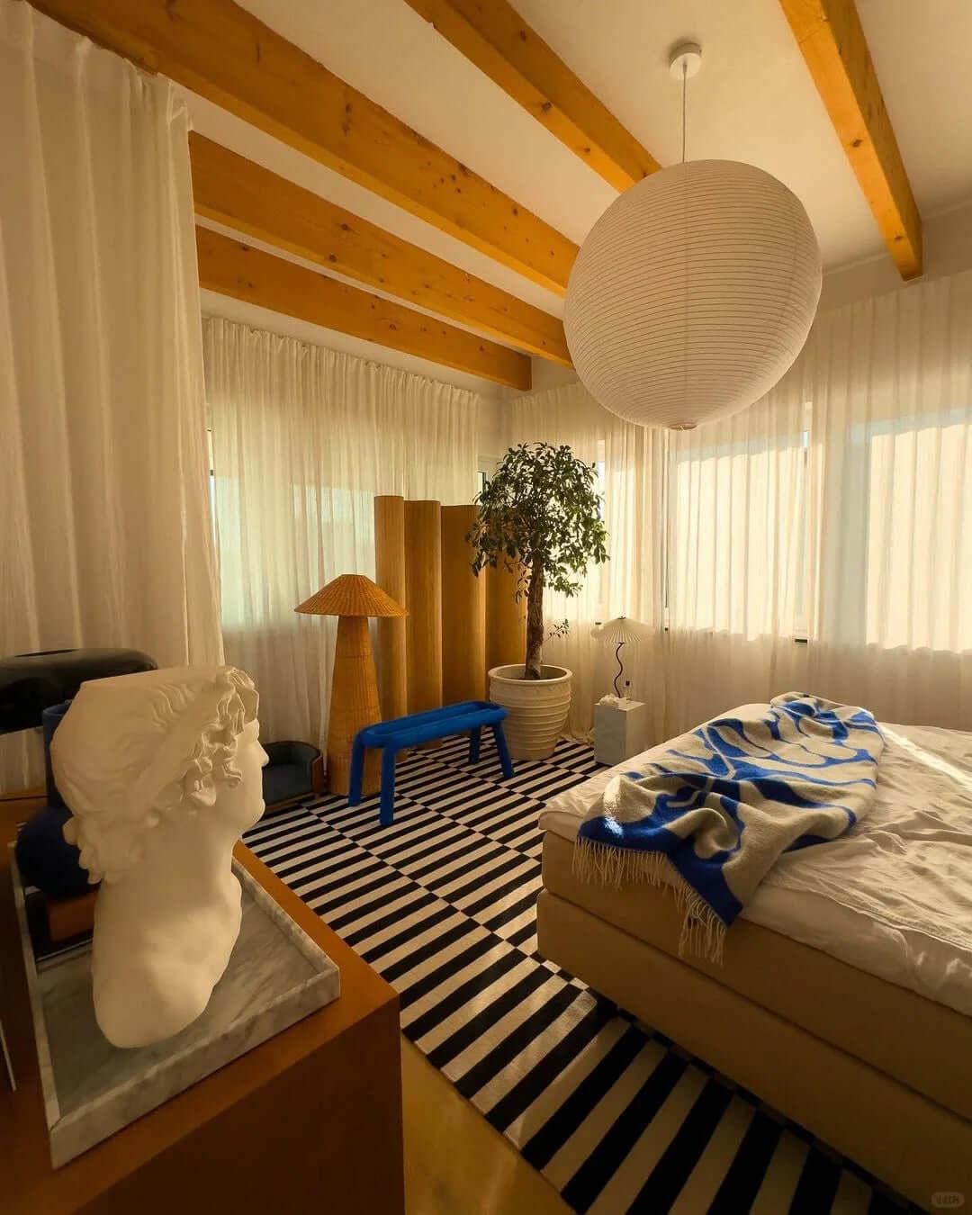 Washi Paper Sphere 120A Pendant Light - view 16 | Metavaya