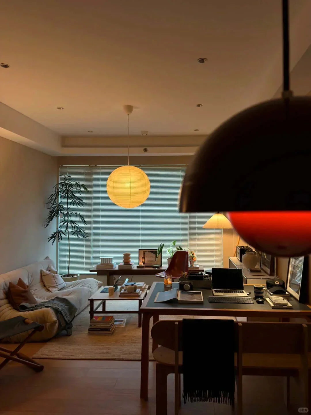 Washi Paper Sphere 120A Pendant Light - view 18 | Metavaya
