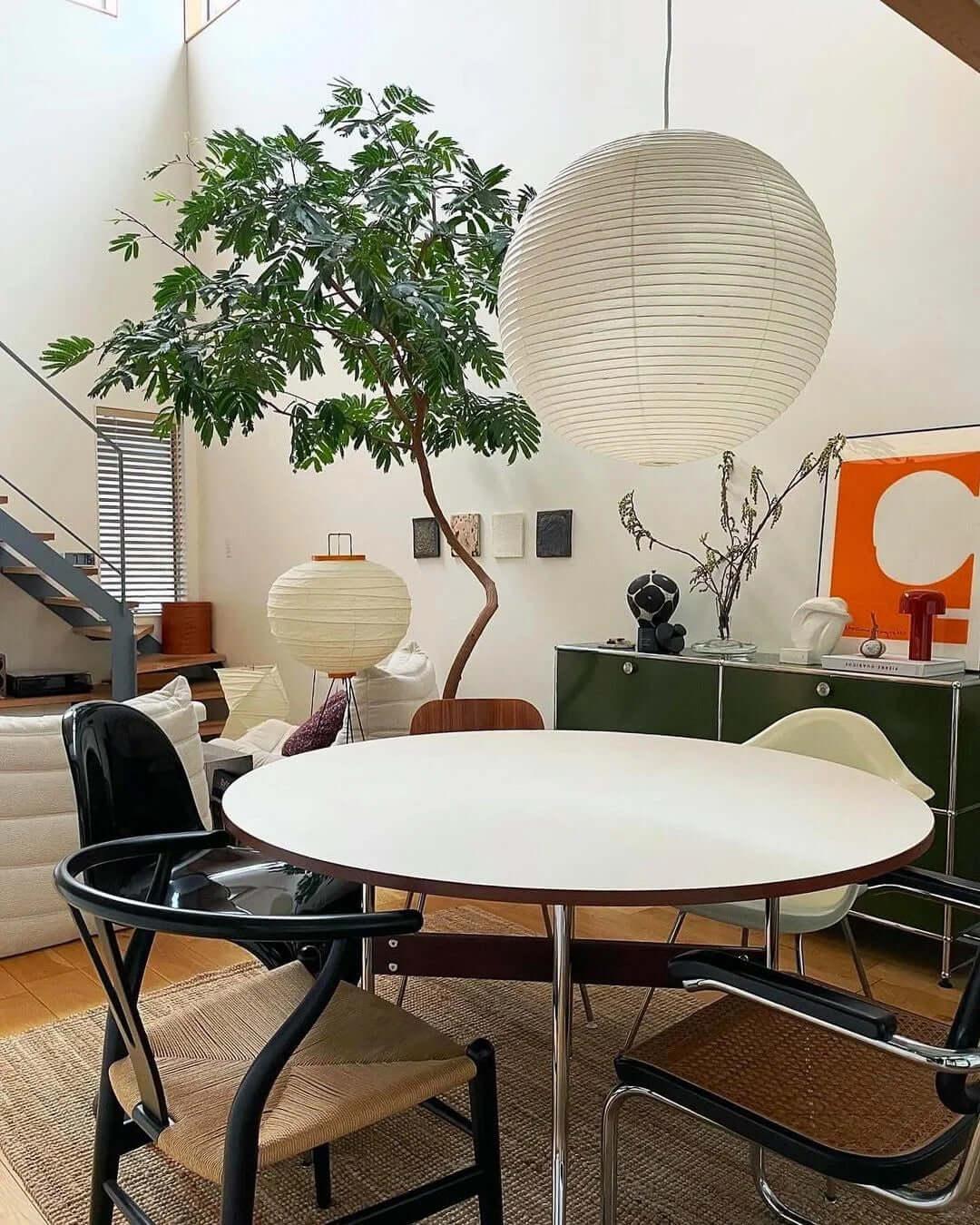 Washi Paper Sphere 55A Pendant Light - view 13 | Metavaya