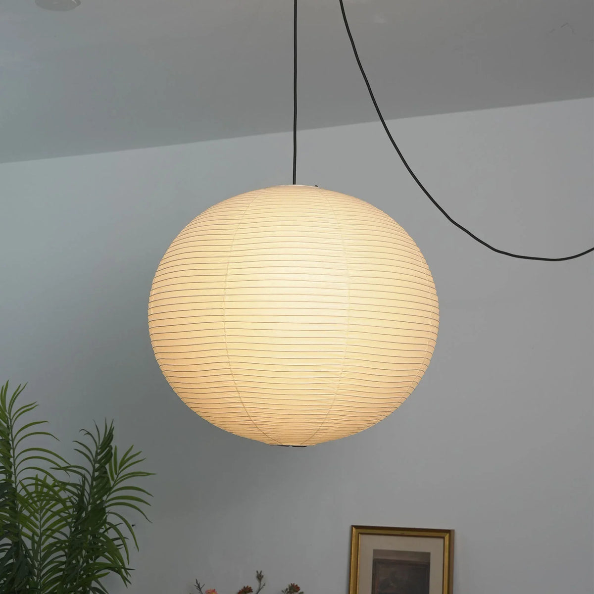 Washi Paper Sphere 60A Pendant Light - view 29 | Metavaya