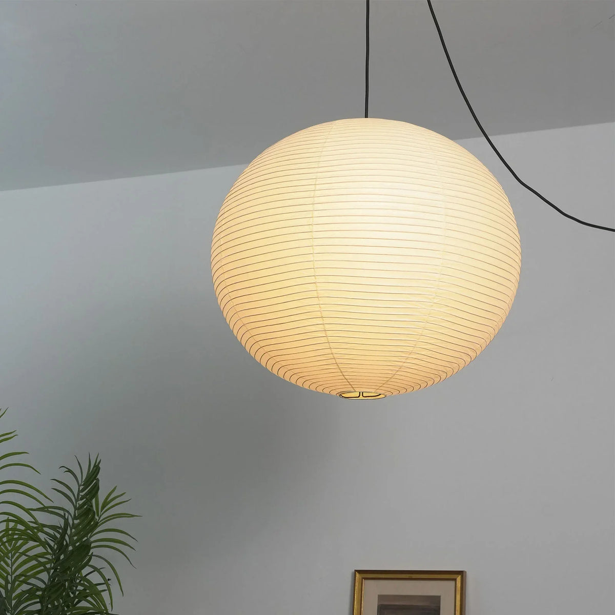 Washi Paper Sphere 60A Pendant Light - view 34 | Metavaya