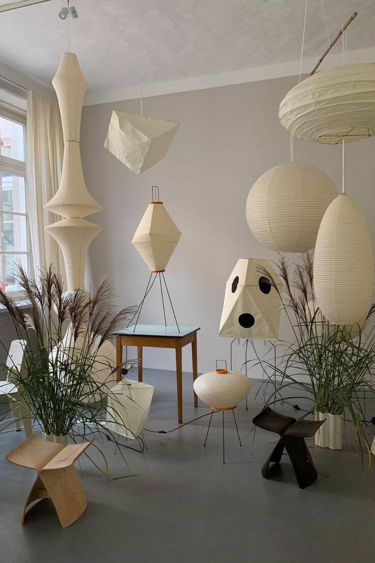Washi Paper Sphere 80A Pendant Light - view 21 | Metavaya