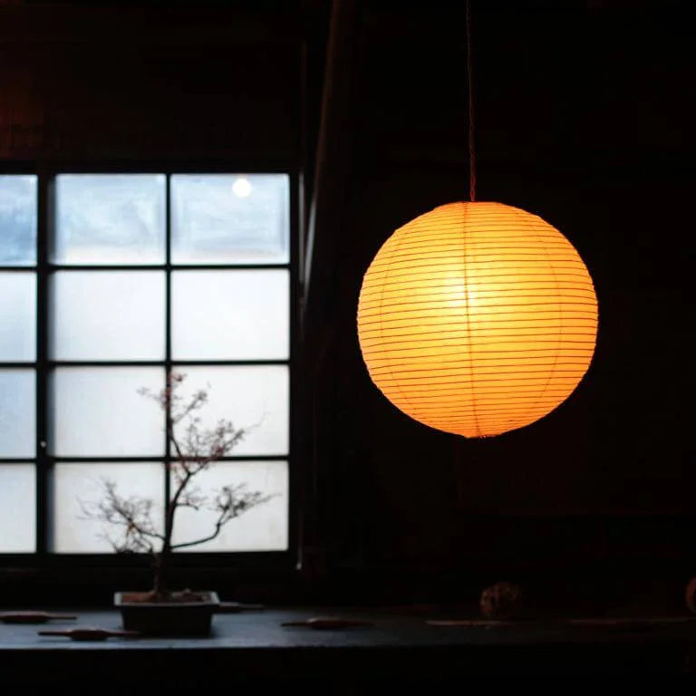 Washi Paper Sphere 80A Pendant Light - view 11 | Metavaya