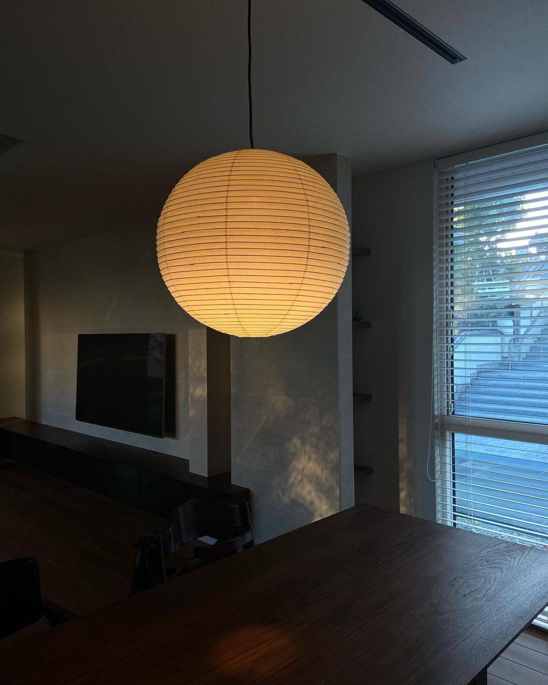 Washi Paper Sphere 80A Pendant Light - view 16 | Metavaya
