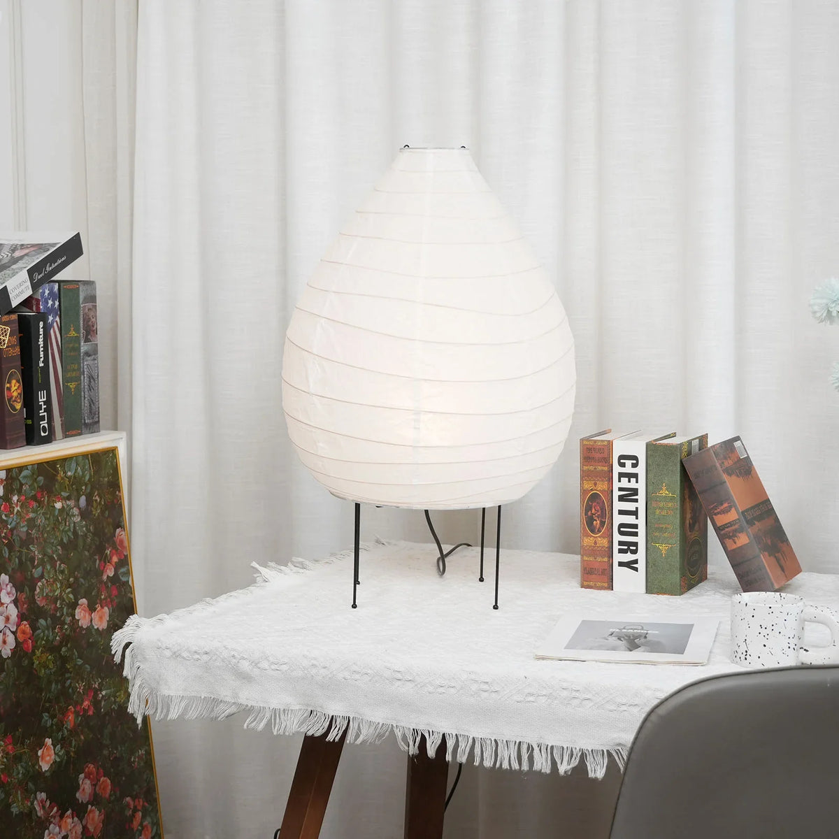Washi Paper 22N Table Lamp - view 2 | Metavaya