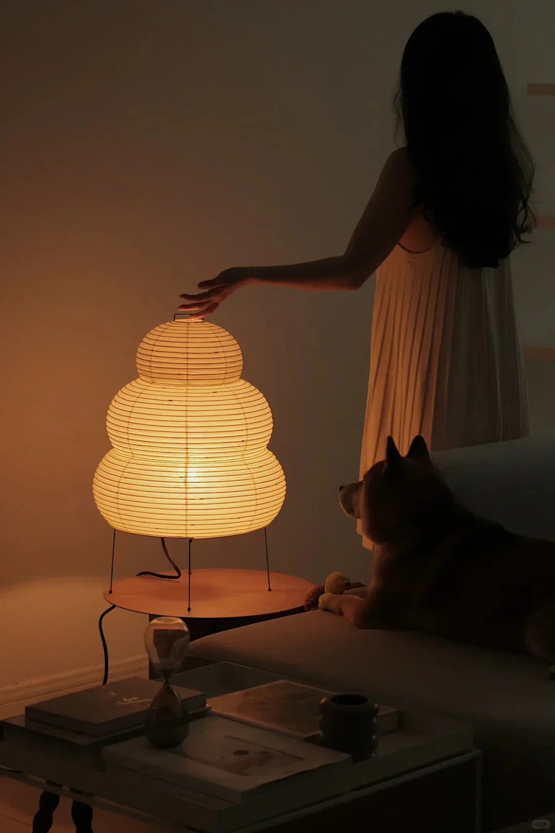 Washi Paper 25N Table Lamp - view 4 | Metavaya