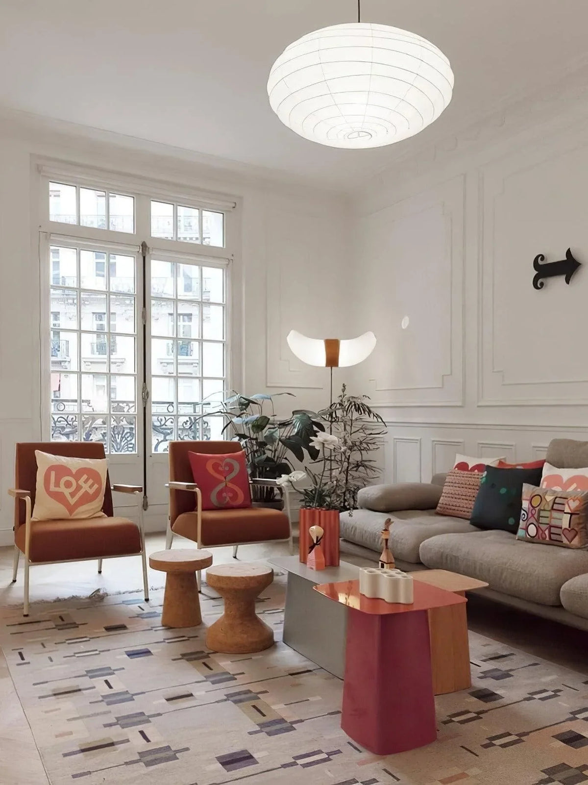 Washi Paper EN Series Pendant Light - view 20 | Metavaya
