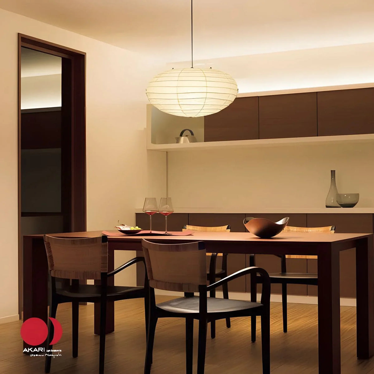 Washi Paper EN Series Pendant Light - view 4 | Metavaya