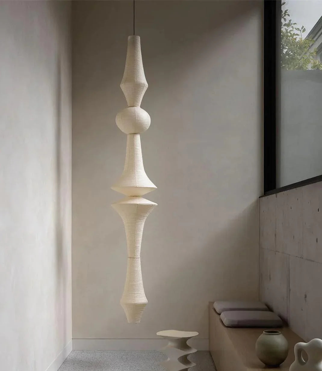 Washi Paper E Ceiling Light - view 7 | Metavaya