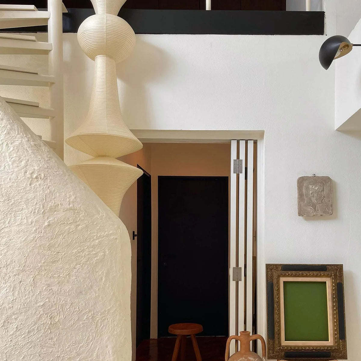 Washi Paper E Ceiling Light - view 2 | Metavaya