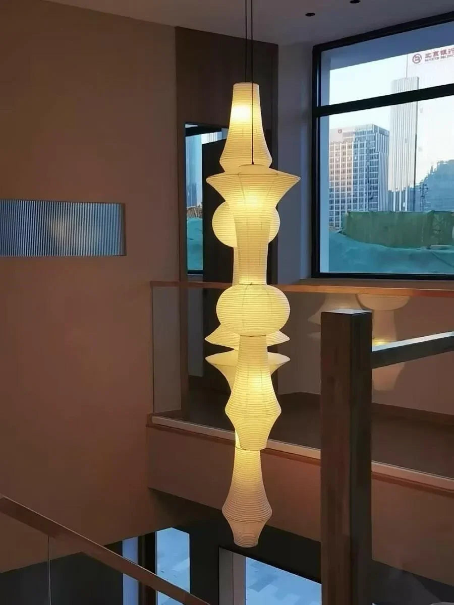 Washi Paper E Ceiling Light - view 6 | Metavaya